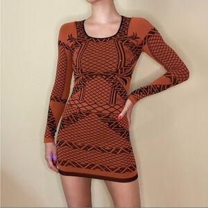 Free People Geometric Patterned Dress